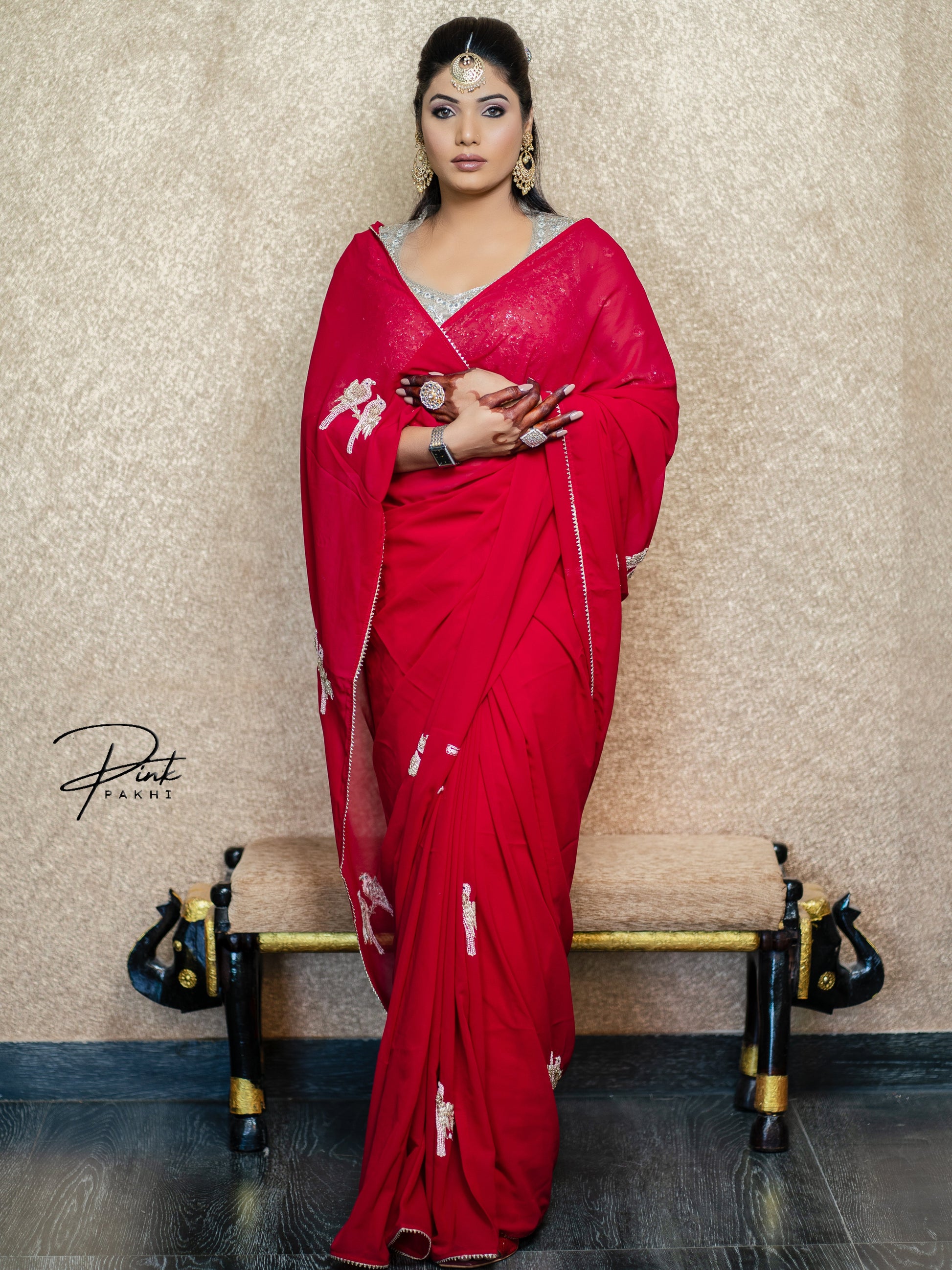 PREET- RED Pink Pakhi Pink Pakhi