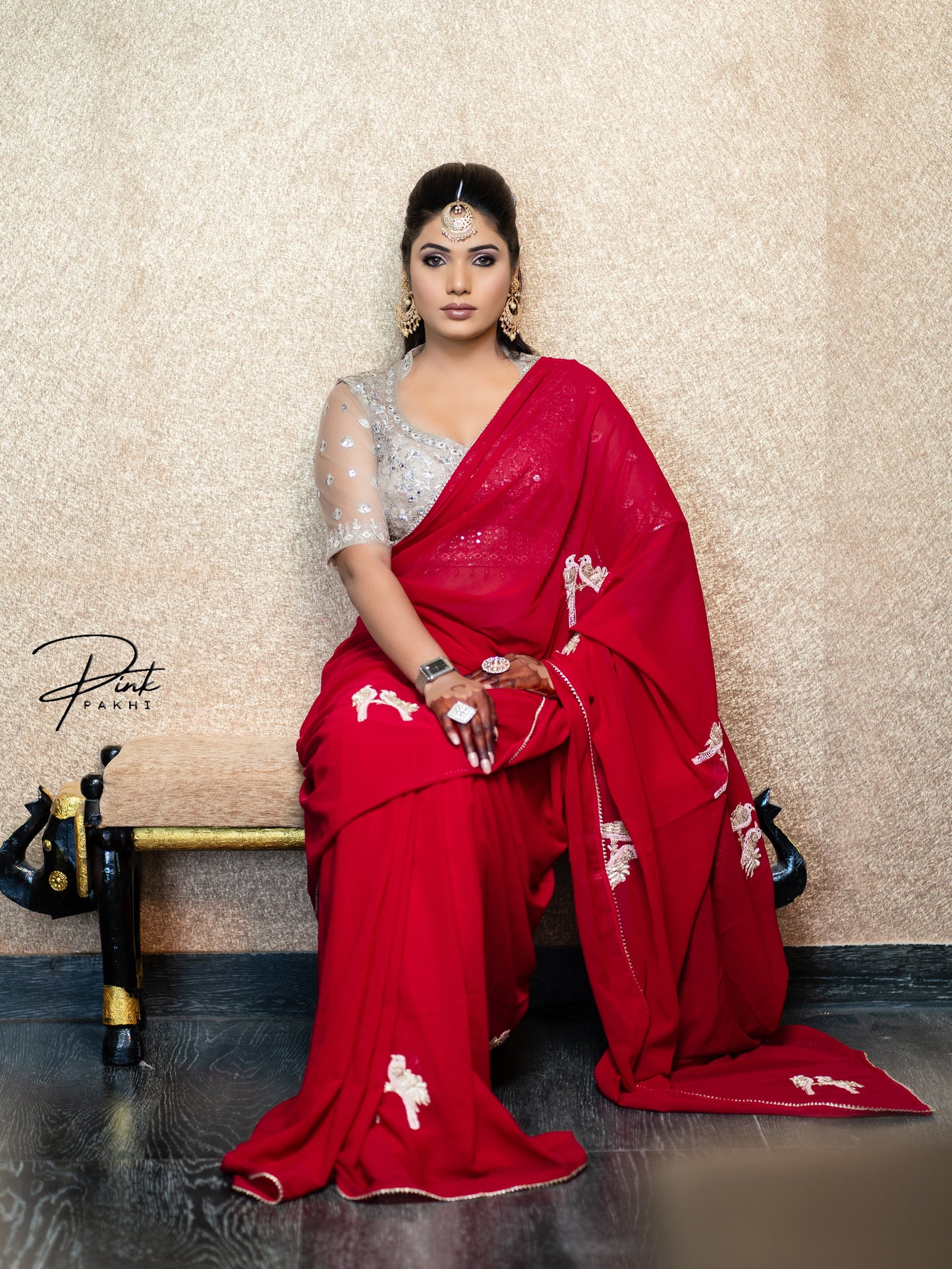 PREET- RED Pink Pakhi Pink Pakhi