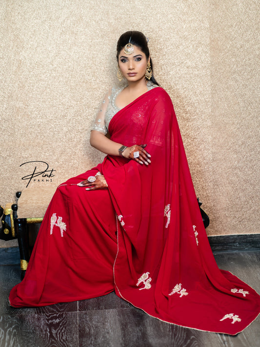 PREET- RED Pink Pakhi Pink Pakhi