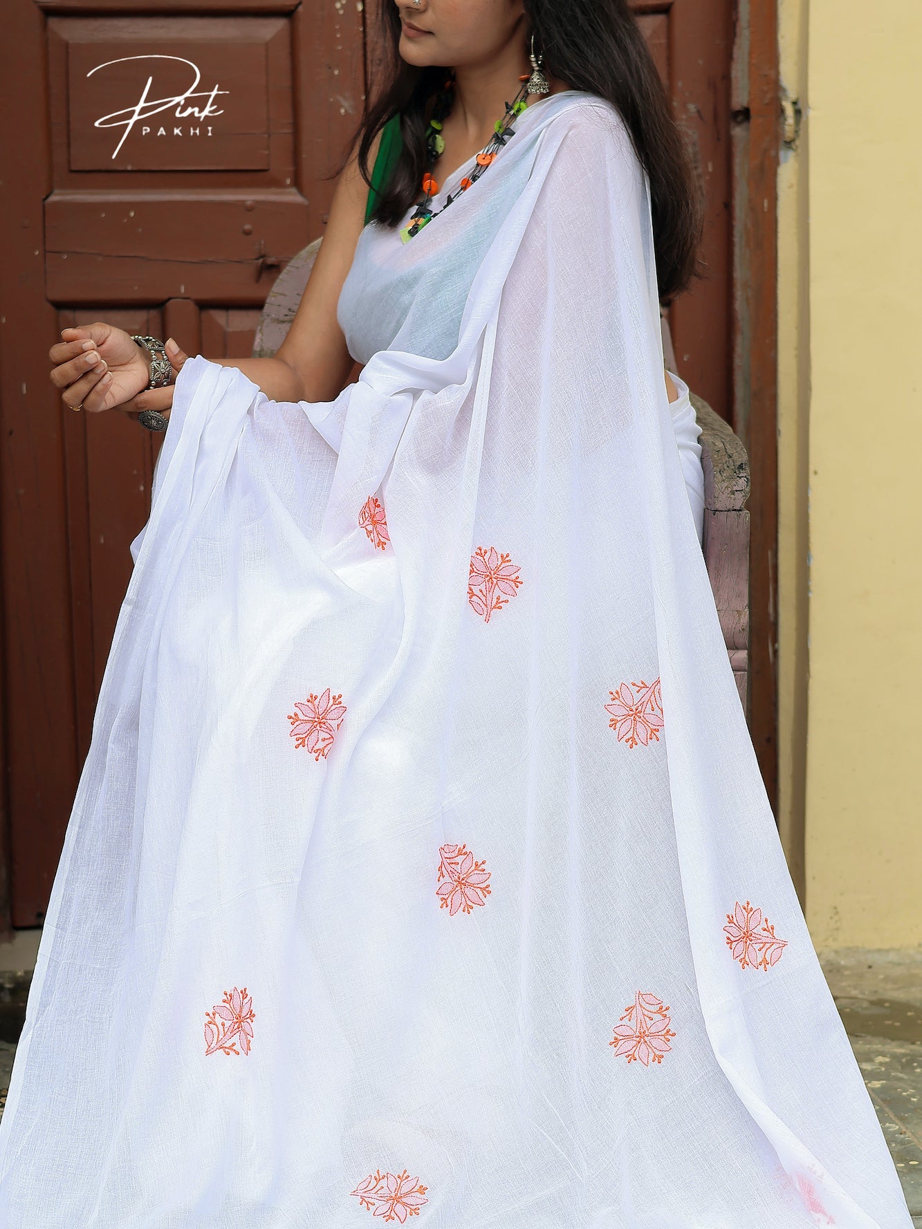 MUKTI - WHITE Pink Pakhi Pink Pakhi