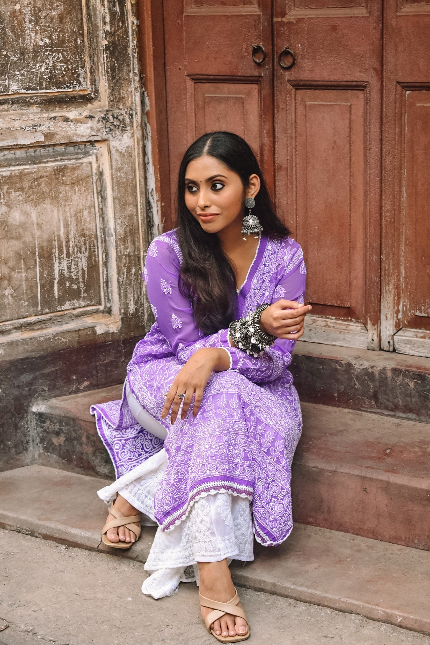 KURTA - CROTCHET BORDERS Pink Pakhi Pink Pakhi