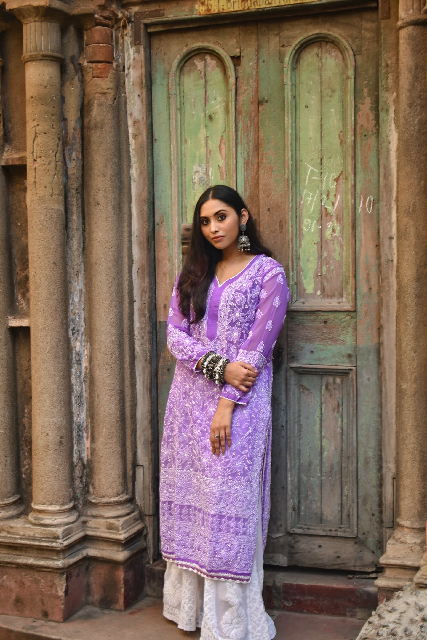 KURTA - CROTCHET BORDERS Pink Pakhi Pink Pakhi