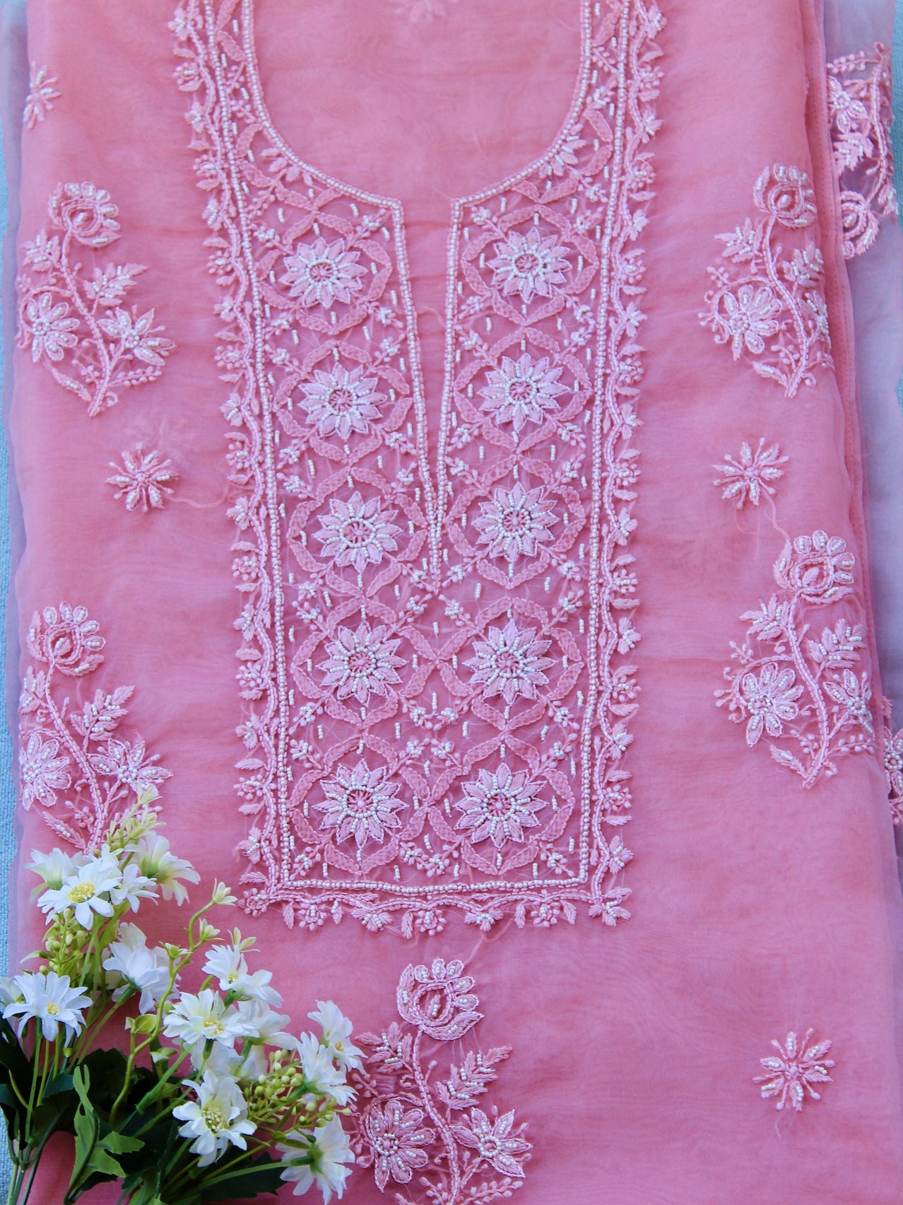 GULNAAR- GOWN & DUPATTA PIECE Pink Pakhi Pink Pakhi