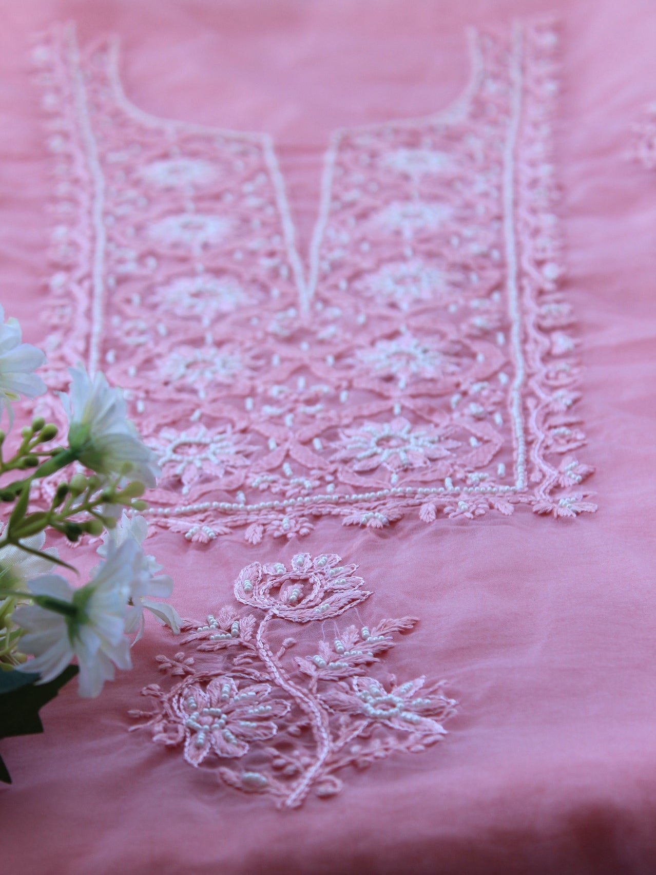 GULNAAR- GOWN & DUPATTA PIECE Pink Pakhi Pink Pakhi
