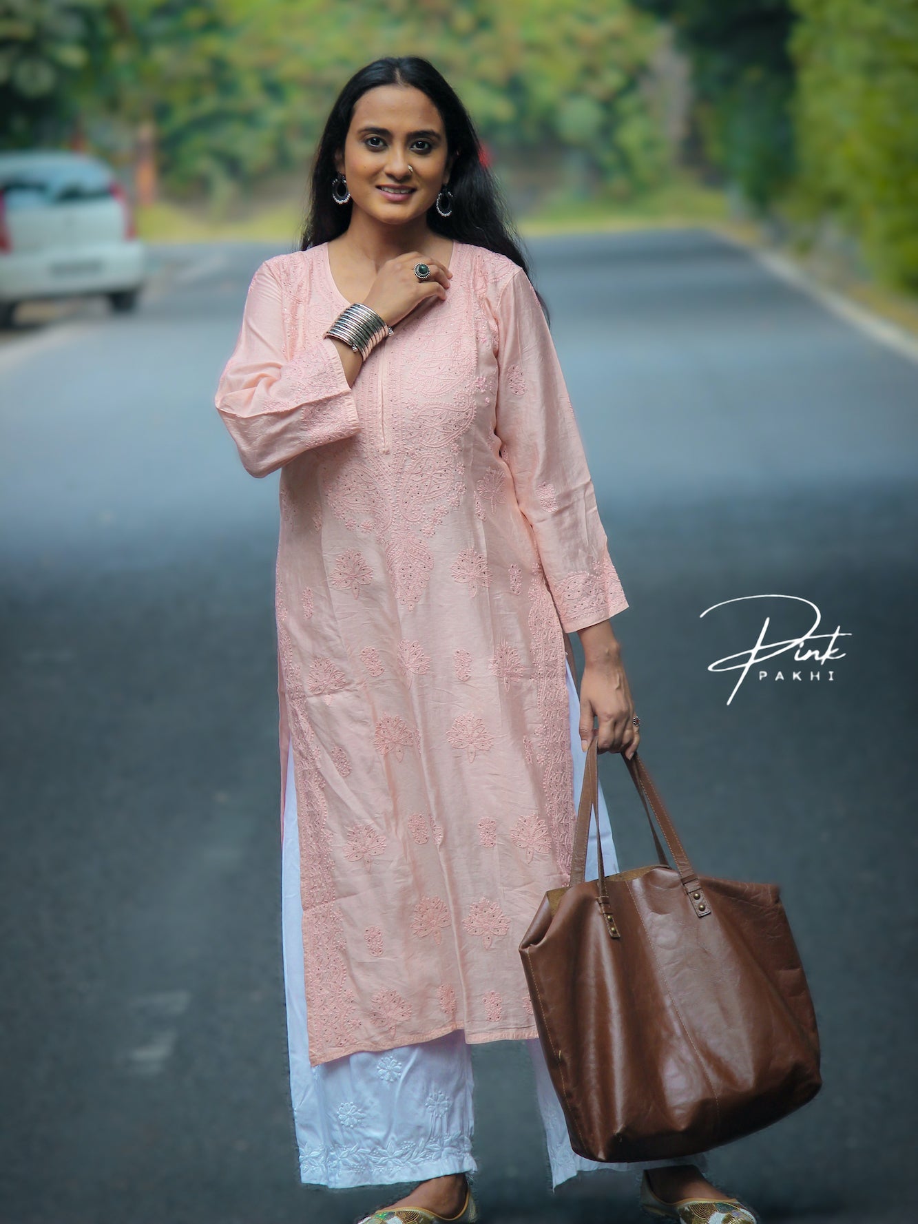 CHANDERI KURTA Pink Pakhi Pink Pakhi