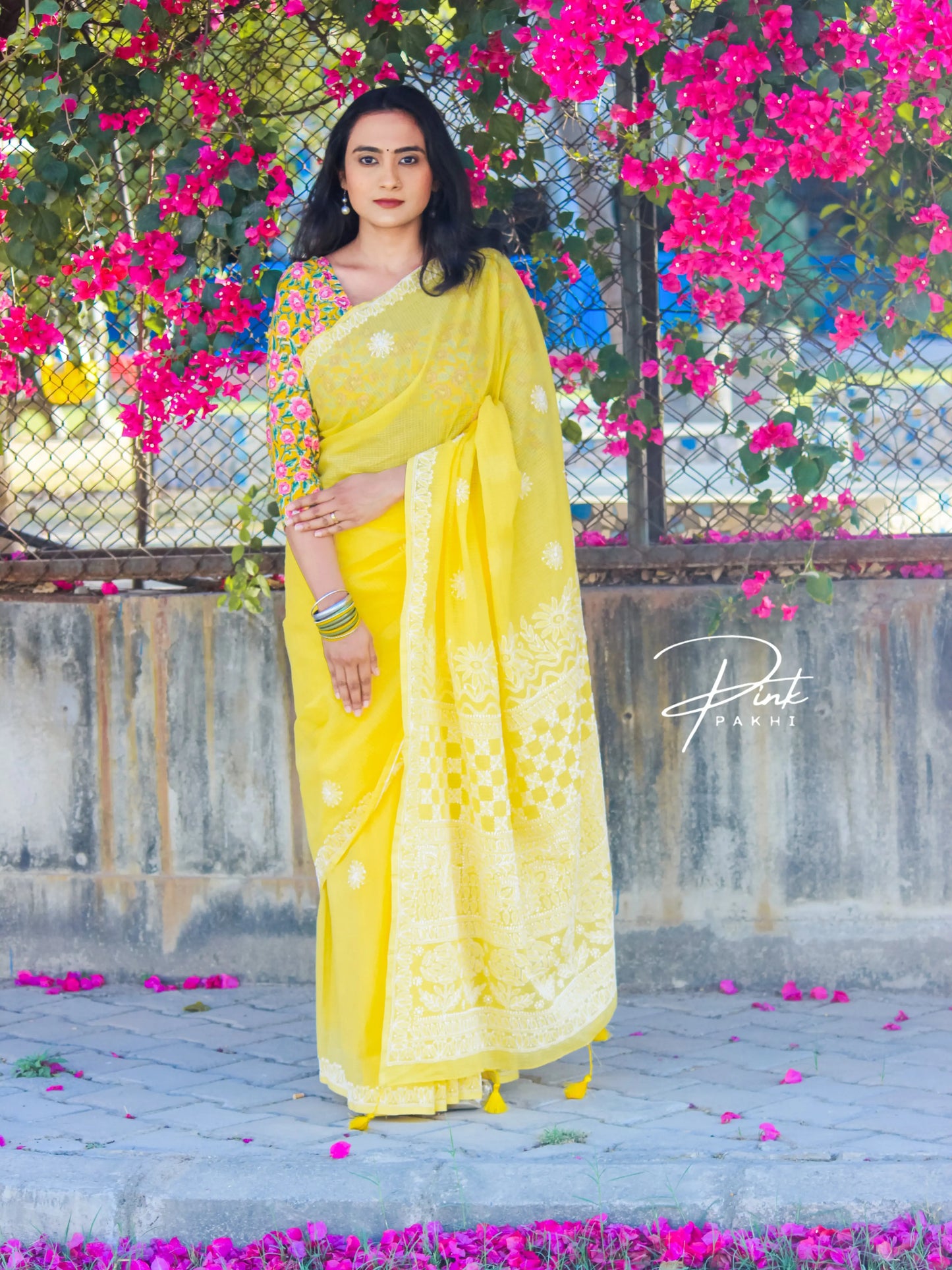 BANANA YELLOW - KOTA SAREE Pink Pakhi Pink Pakhi