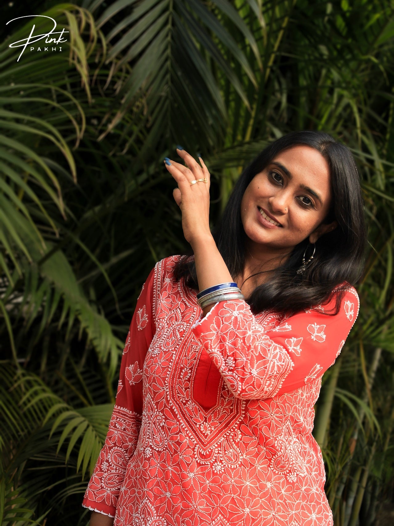 KURTA - CROTCHET BORDERS Pink Pakhi Pink Pakhi