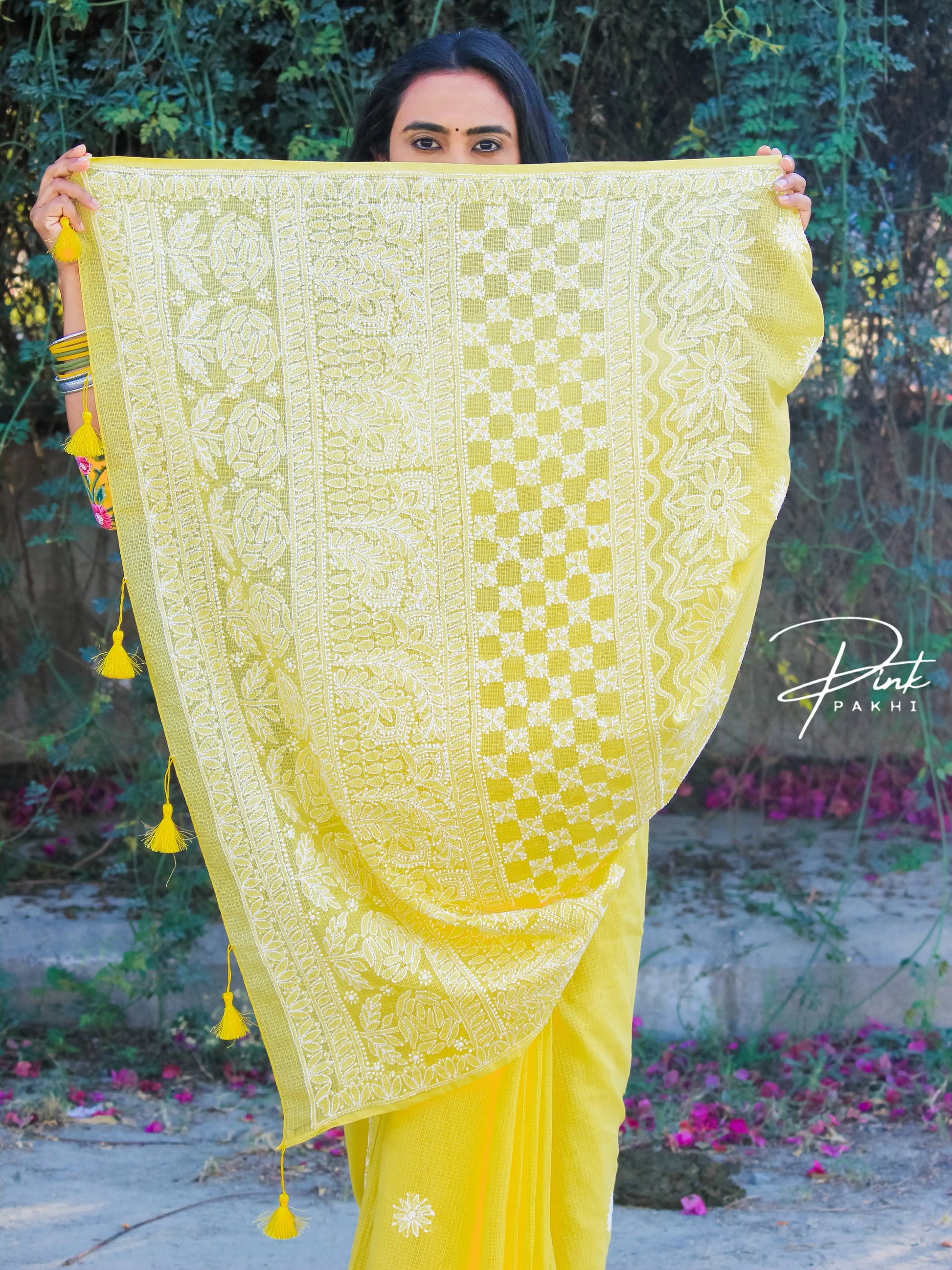 BANANA YELLOW - KOTA SAREE Pink Pakhi Pink Pakhi