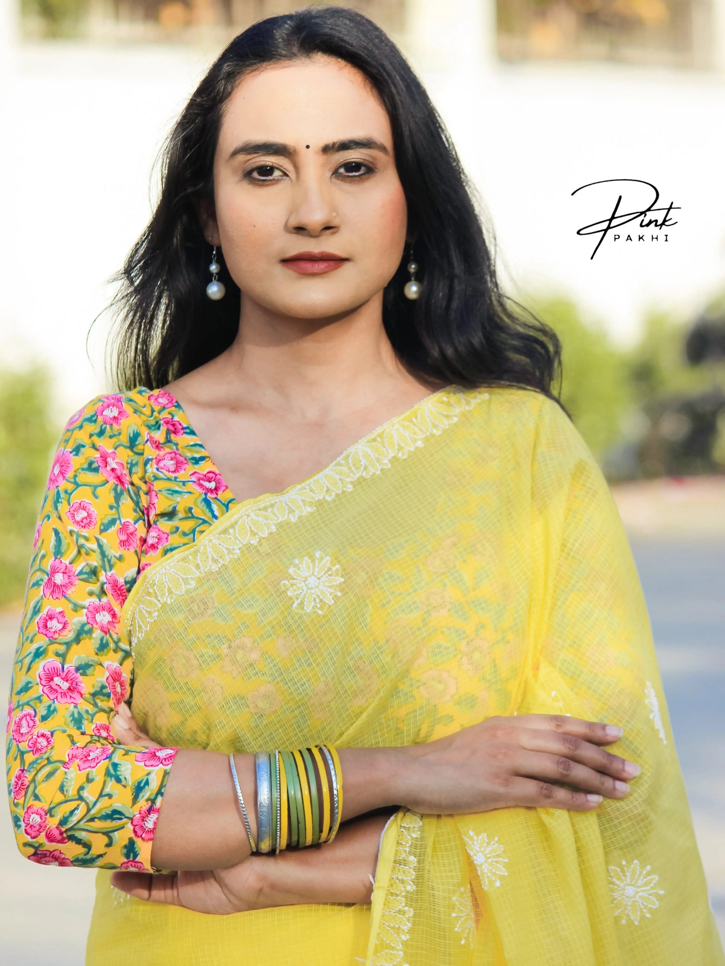 BANANA YELLOW - KOTA SAREE Pink Pakhi Pink Pakhi