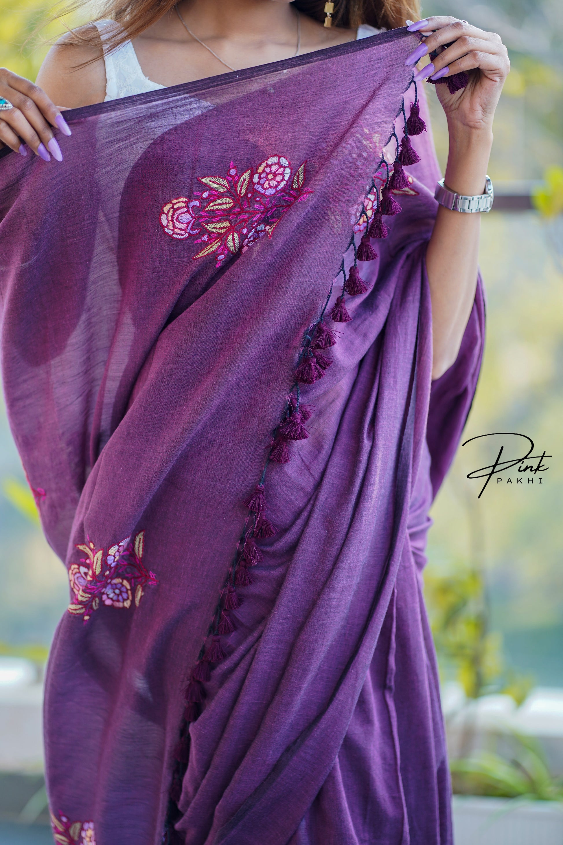 PANKHURI - PLUM Pink Pakhi Pink Pakhi