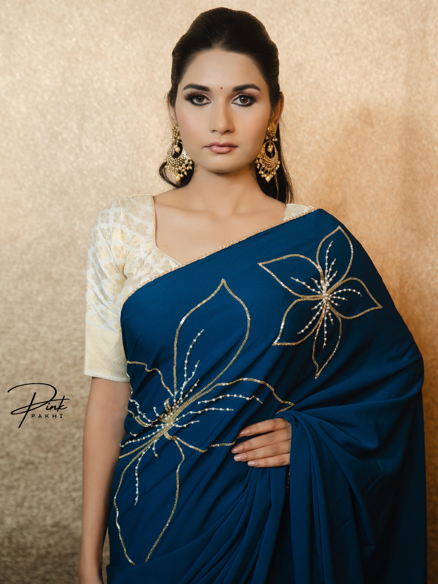 LIRA Pink Pakhi Pink Pakhi  saree