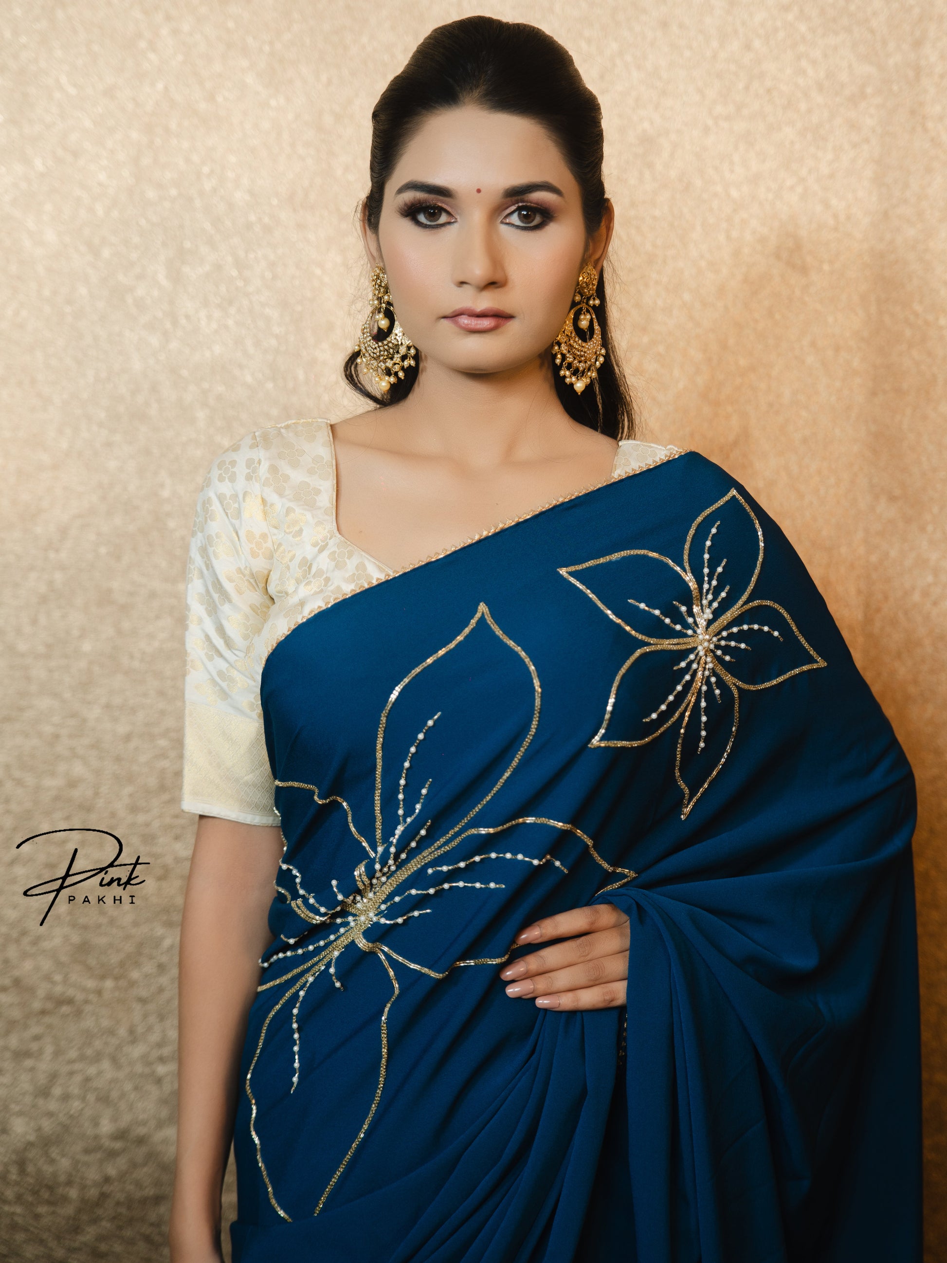 LIRA Pink Pakhi Pink Pakhi  saree
