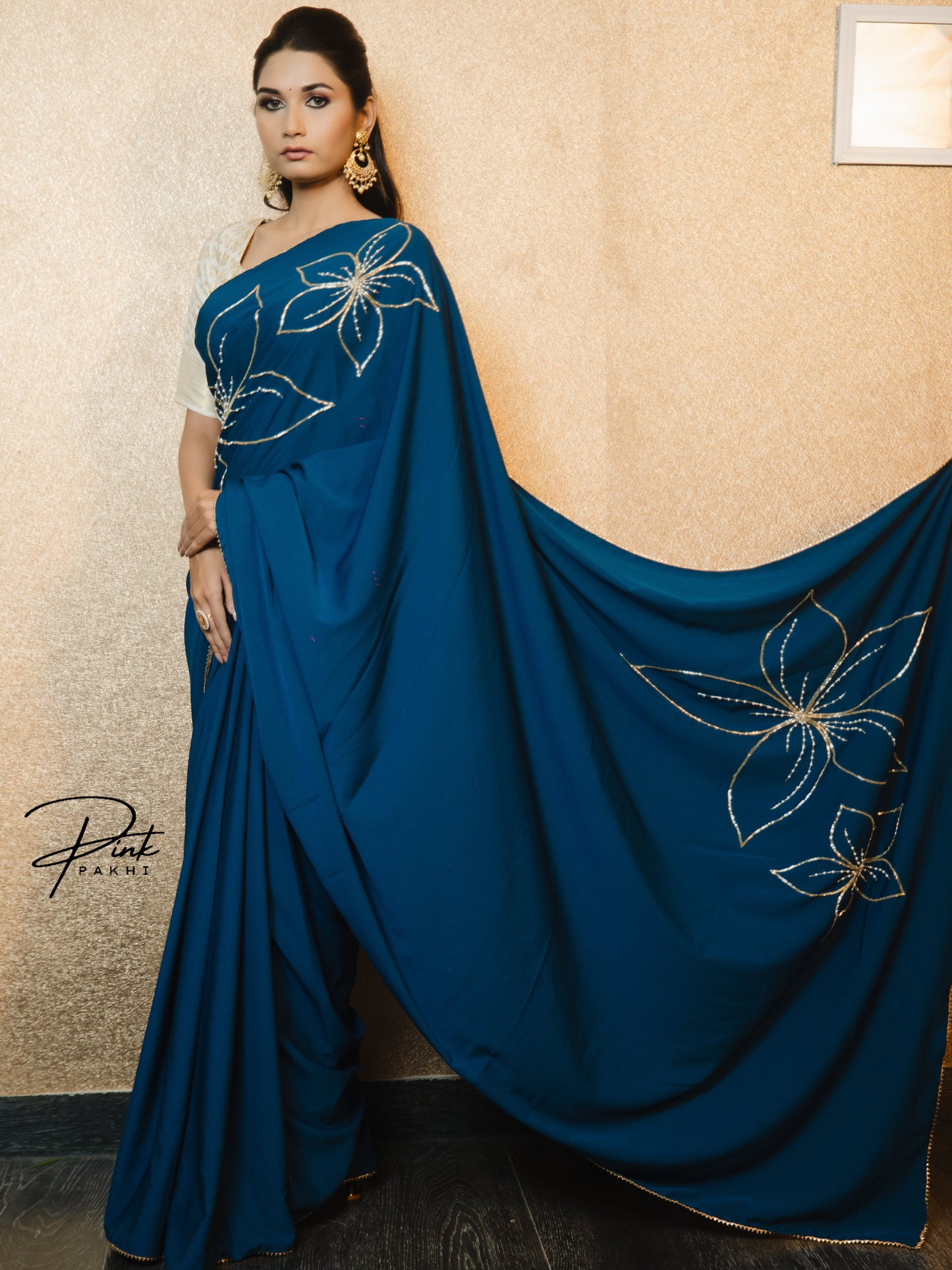 LIRA Pink Pakhi Pink Pakhi  saree
