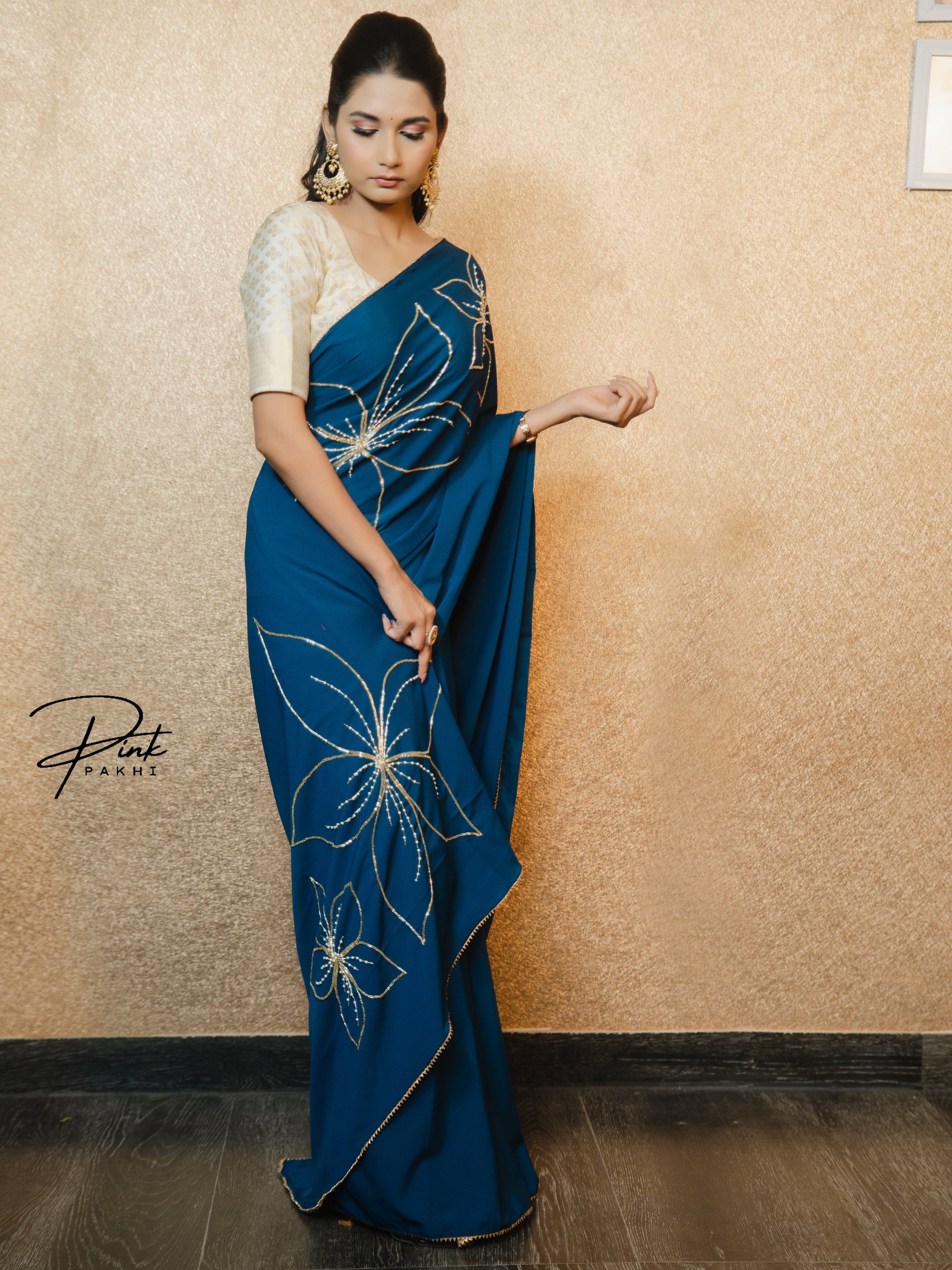 LIRA Pink Pakhi Pink Pakhi  saree
