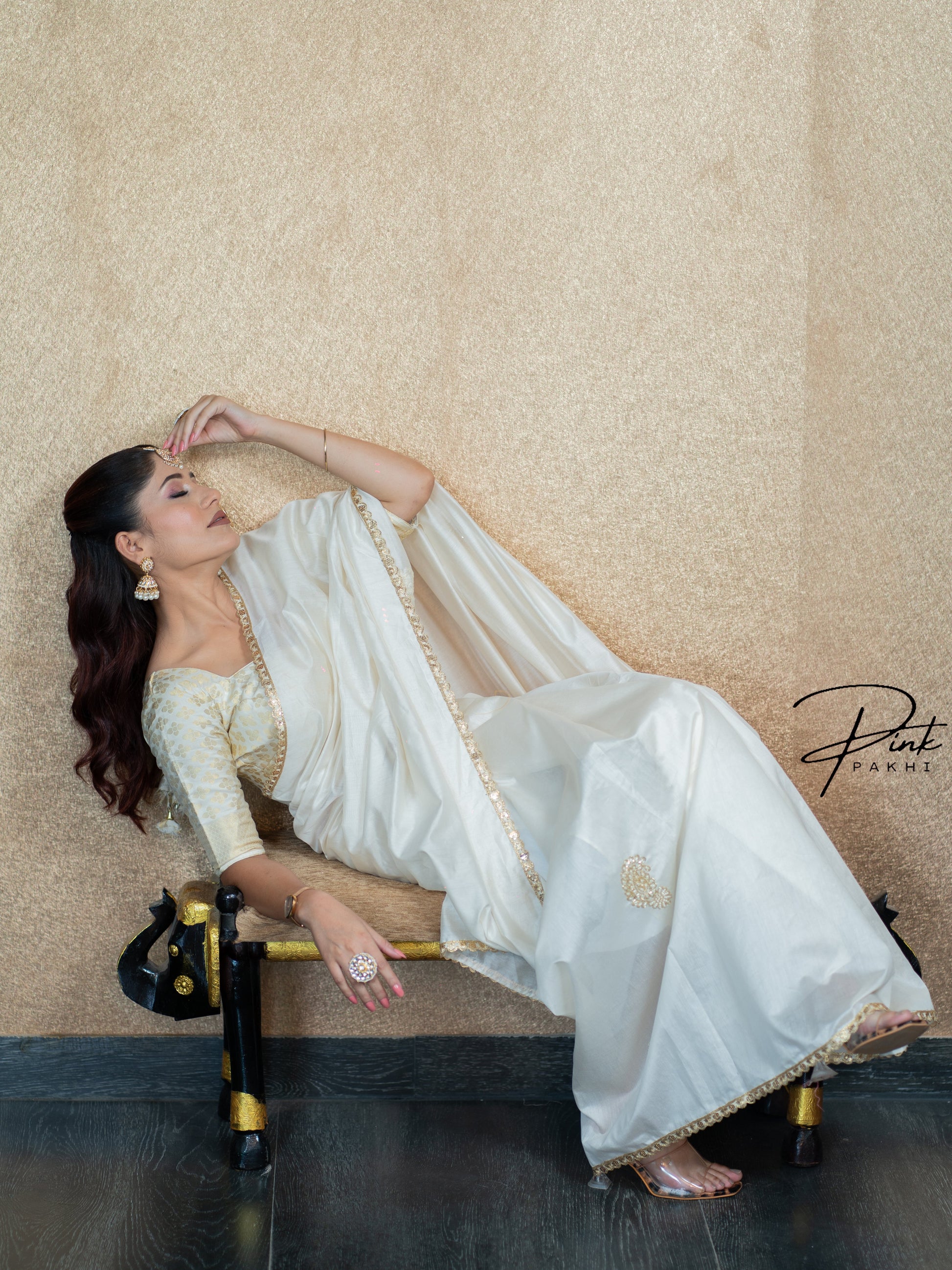 NIHARIKA Pink Pakhi Pink Pakhi  saree