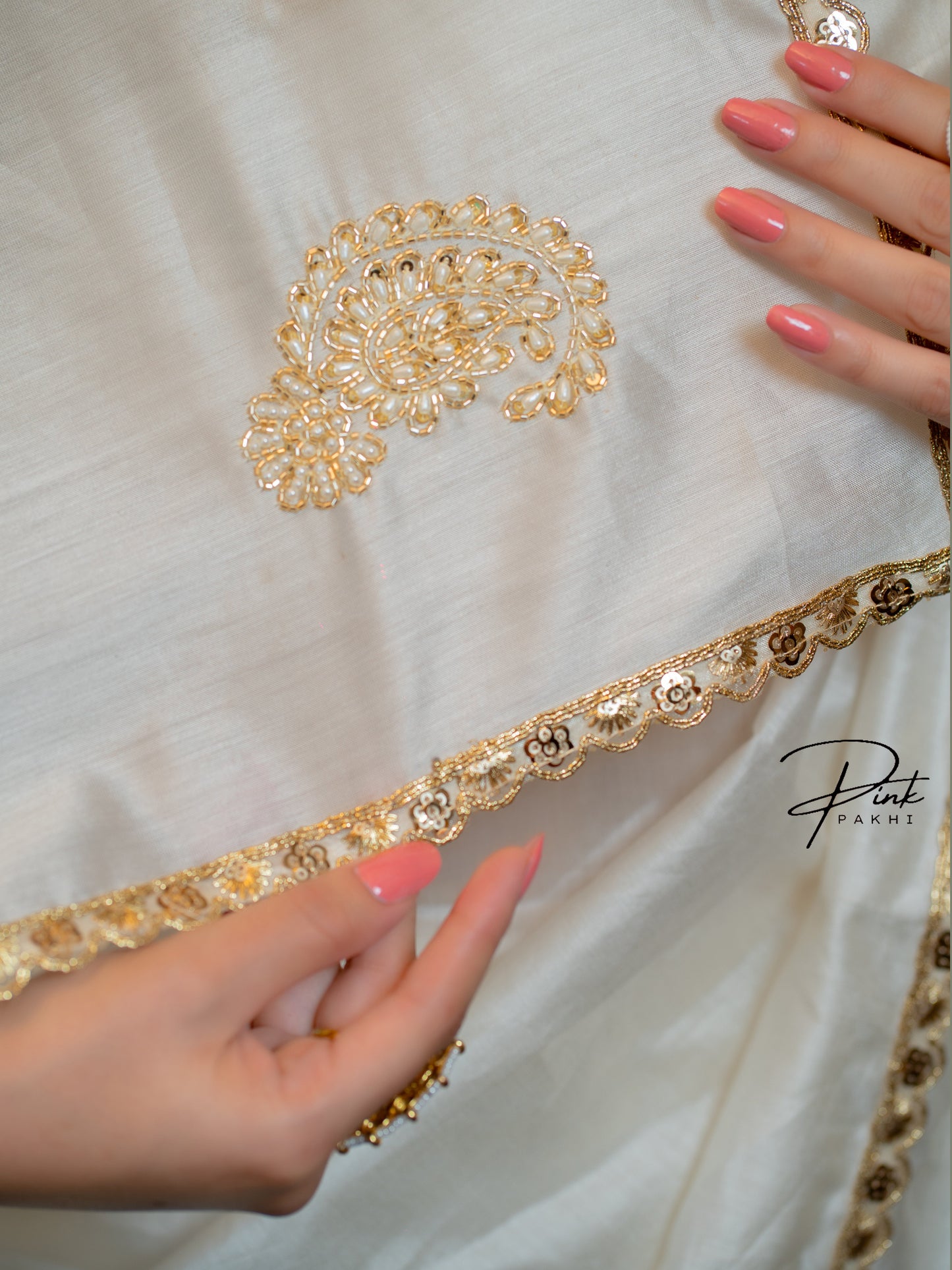 NIHARIKA Pink Pakhi Pink Pakhi  saree
