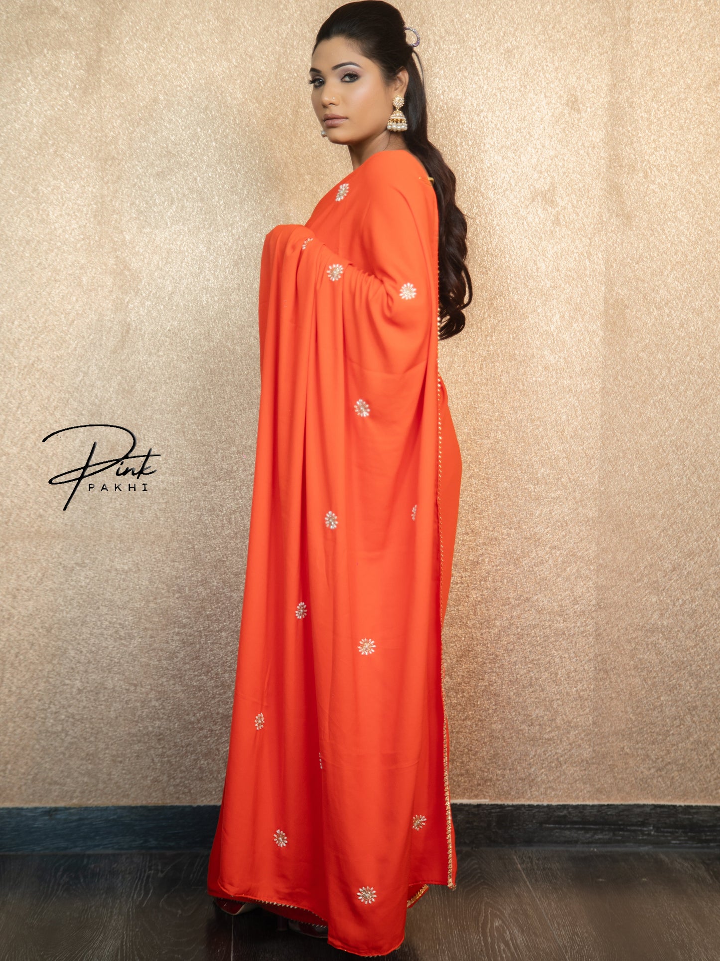 MAHIKA Pink Pakhi Pink Pakhi  saree