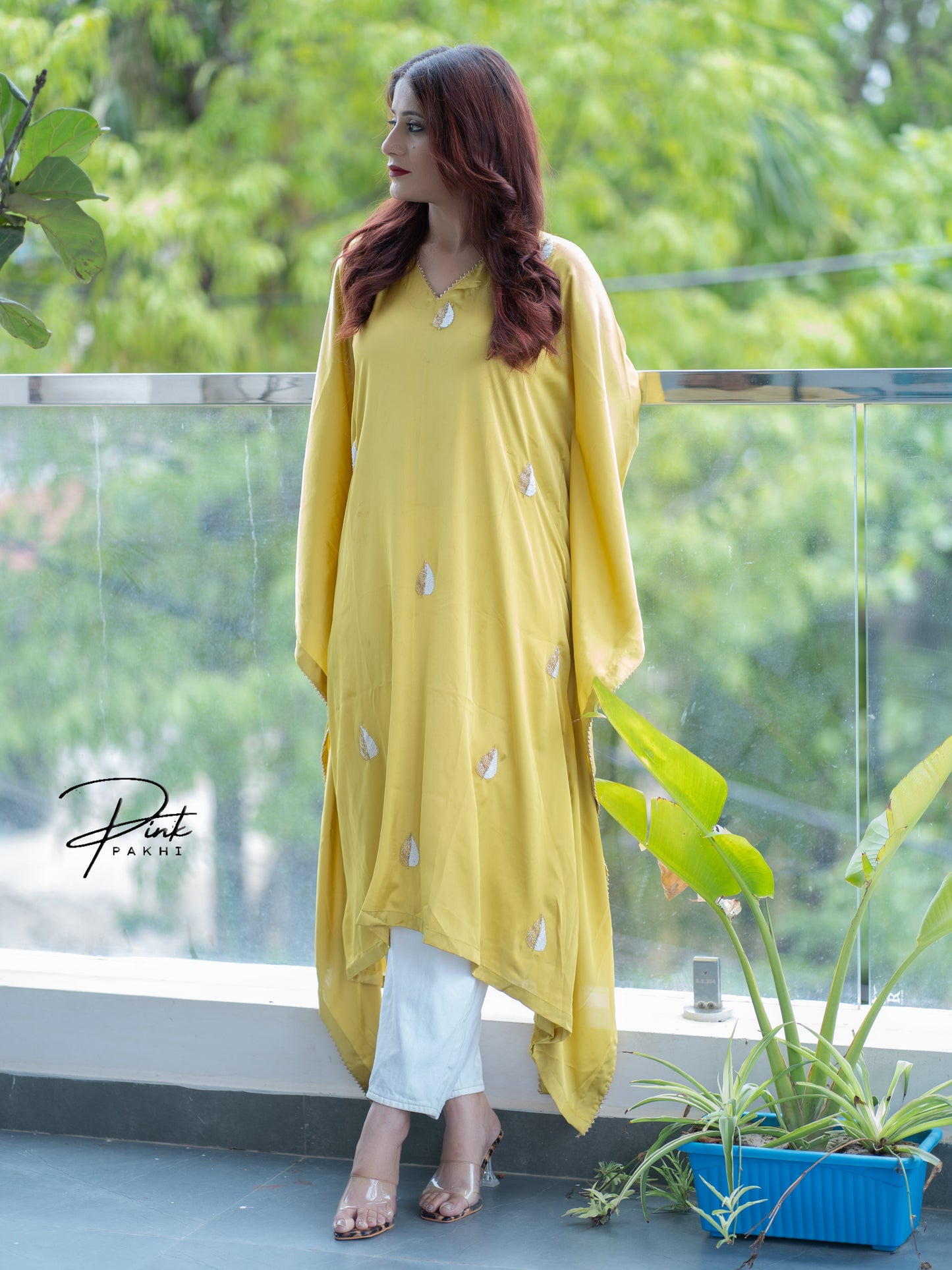 JANNAH Pink Pakhi Pink Pakhi  Kaftan