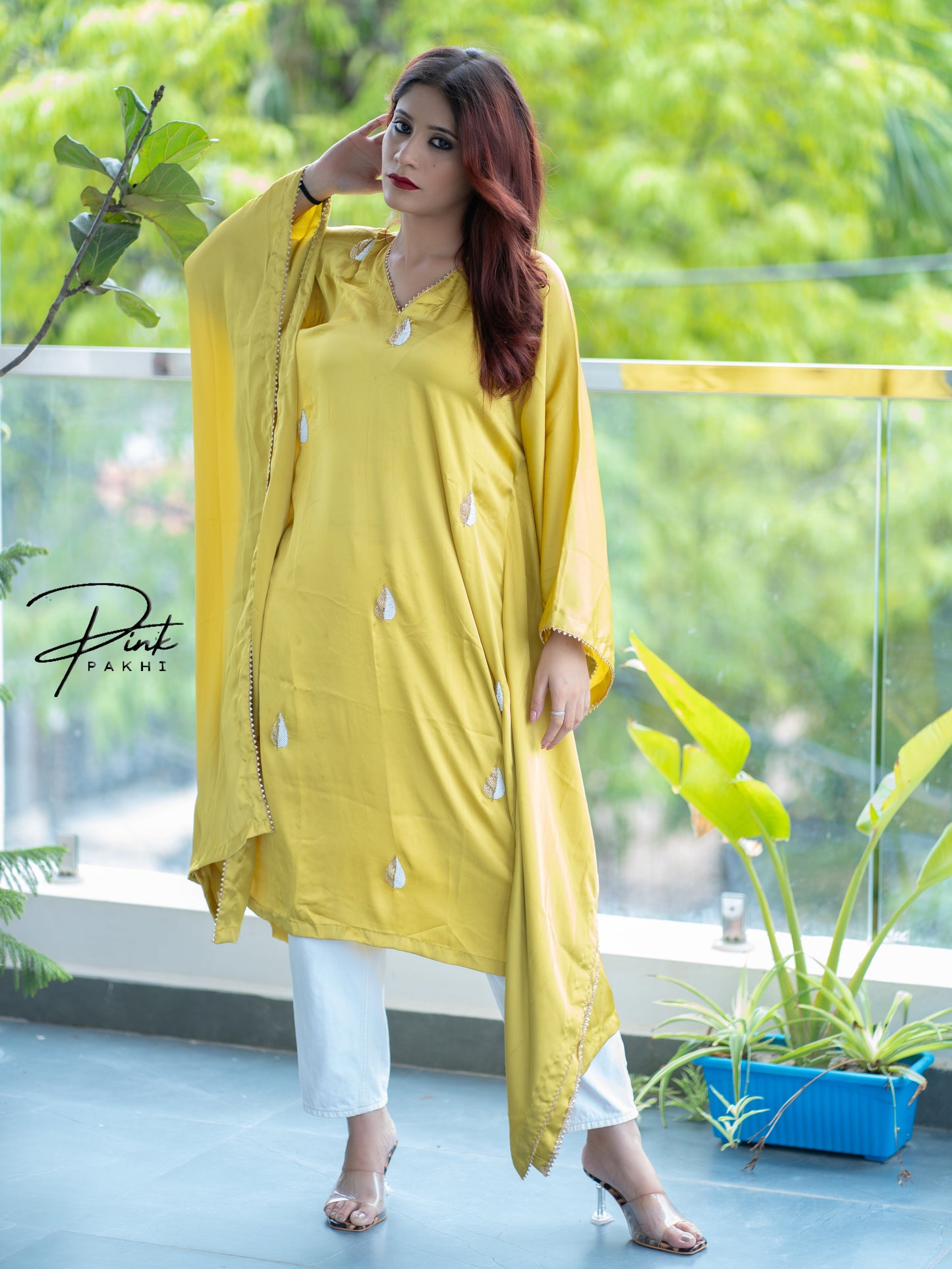 JANNAH Pink Pakhi Pink Pakhi  Kaftan