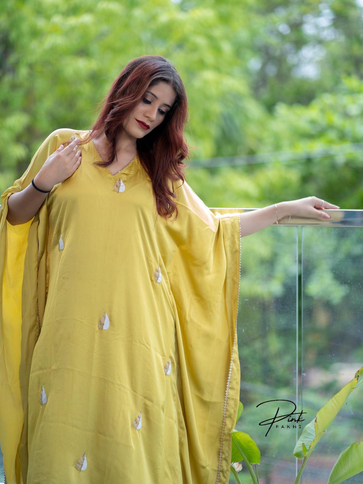 JANNAH Pink Pakhi Pink Pakhi  Kaftan