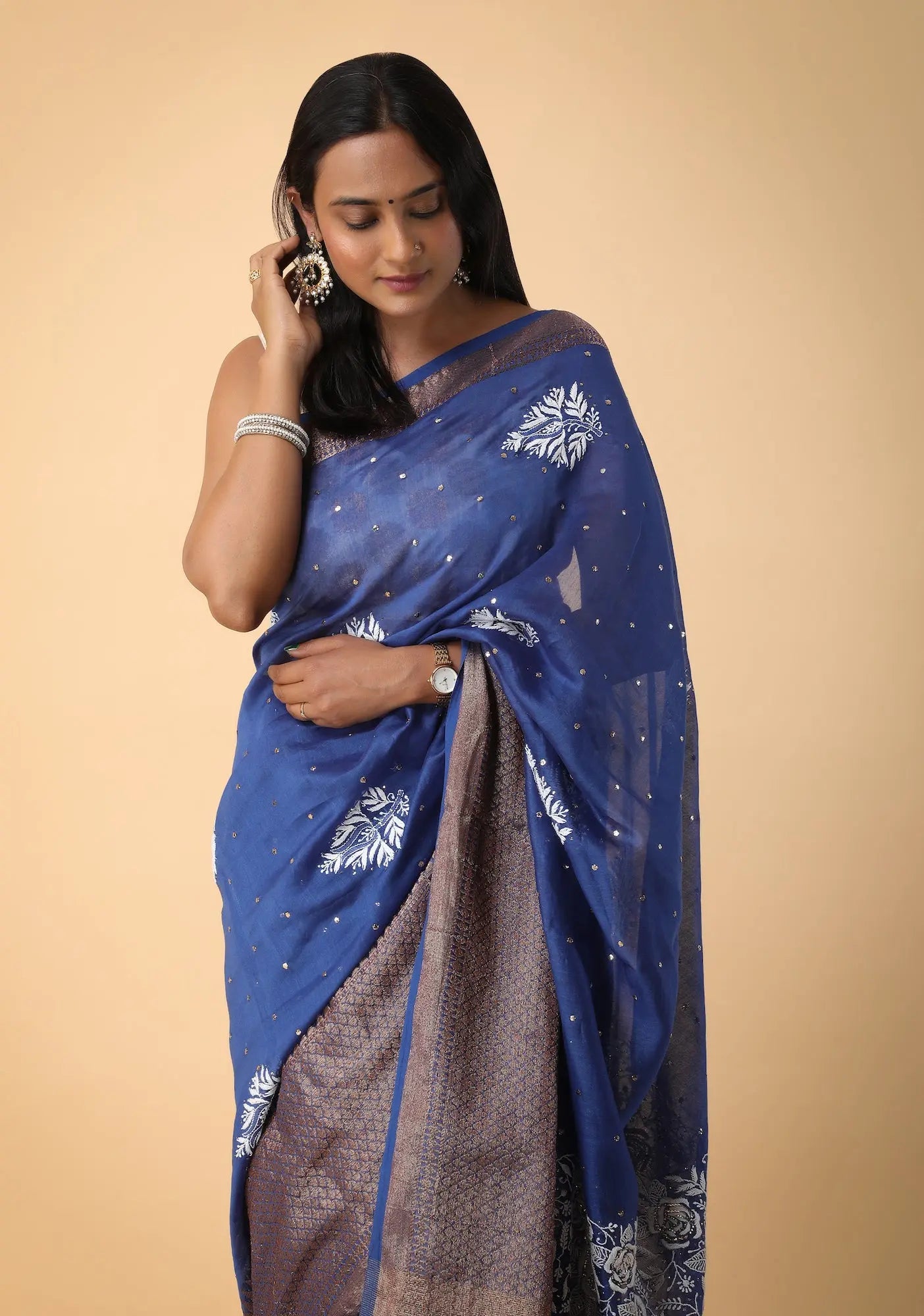 MAHESHWARI SAREE Pink Pakhi Pink Pakhi