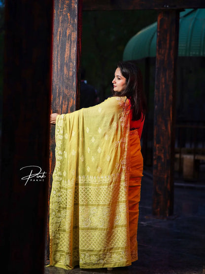 BASANT - KOTA SAREE Pink Pakhi Pink Pakhi