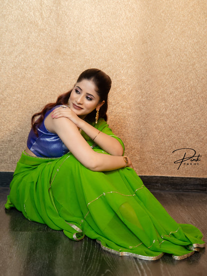 SHARVANI Pink Pakhi Pink Pakhi  saree