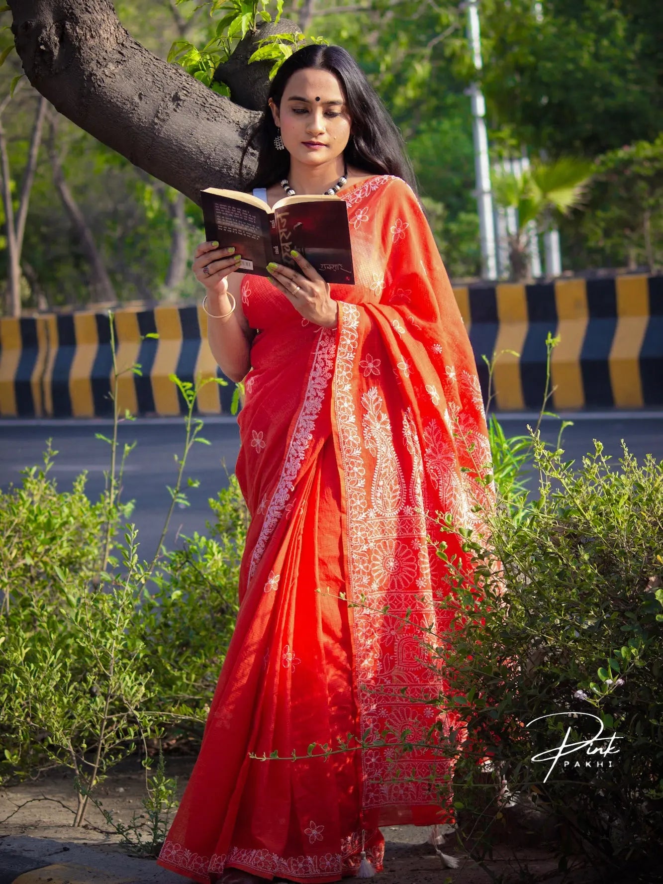 NARANGI - KOTA SAREE Pink Pakhi Pink Pakhi