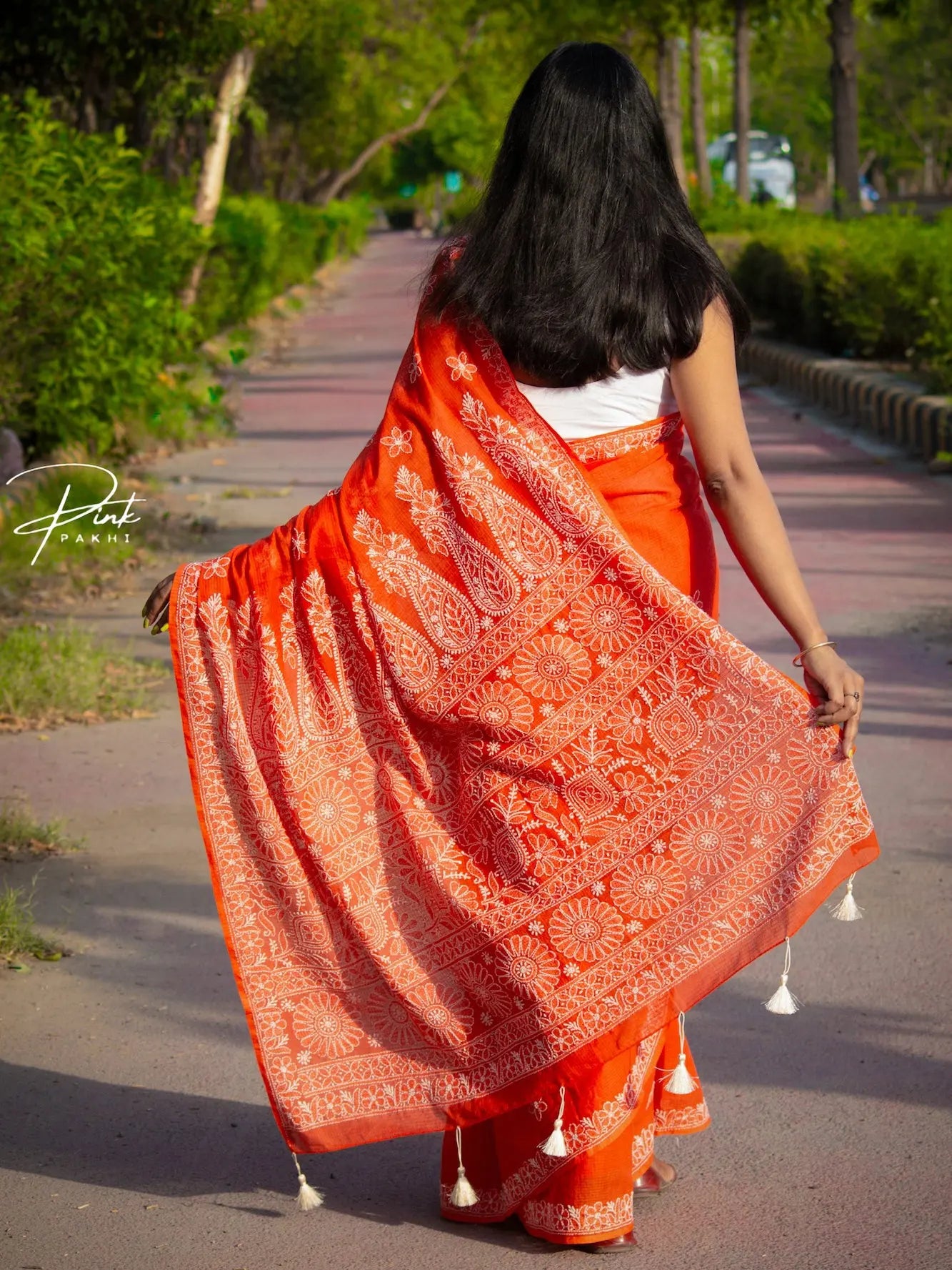 NARANGI - KOTA SAREE Pink Pakhi Pink Pakhi