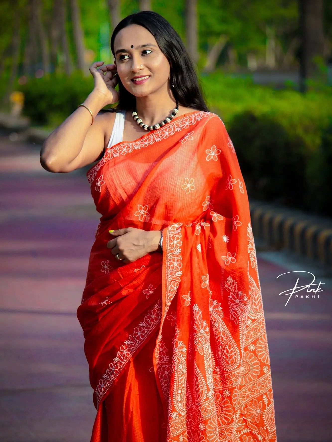 NARANGI - KOTA SAREE Pink Pakhi Pink Pakhi