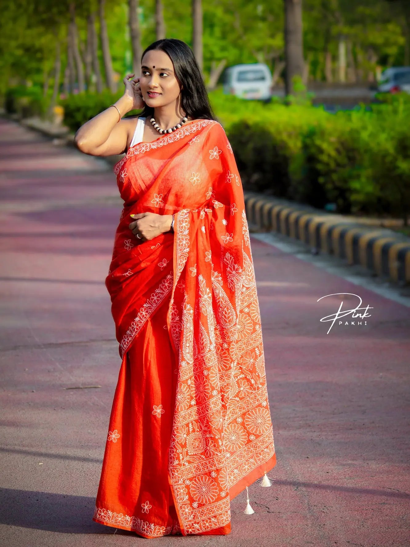 NARANGI - KOTA SAREE Pink Pakhi Pink Pakhi