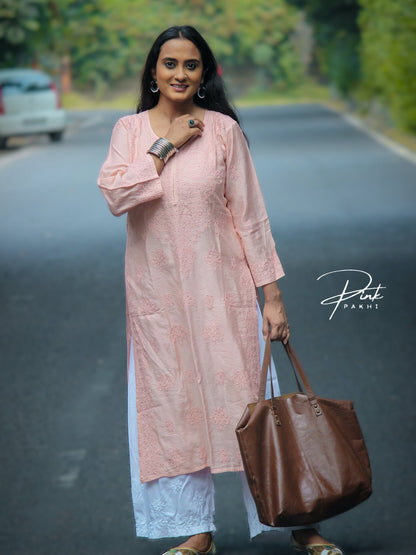 CHANDERI KURTA Pink Pakhi Pink Pakhi
