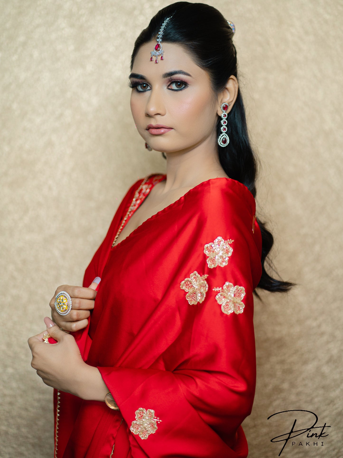 SABA Pink Pakhi Pink Pakhi  saree