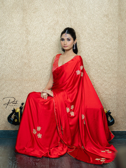 SABA Pink Pakhi Pink Pakhi  saree