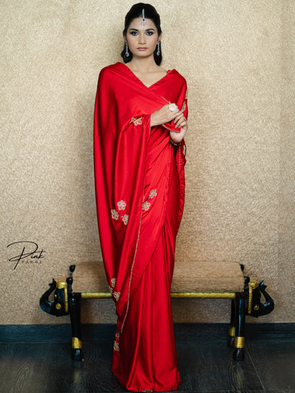 SABA Pink Pakhi Pink Pakhi  saree