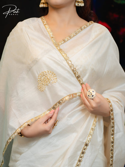 NIHARIKA Pink Pakhi Pink Pakhi  saree