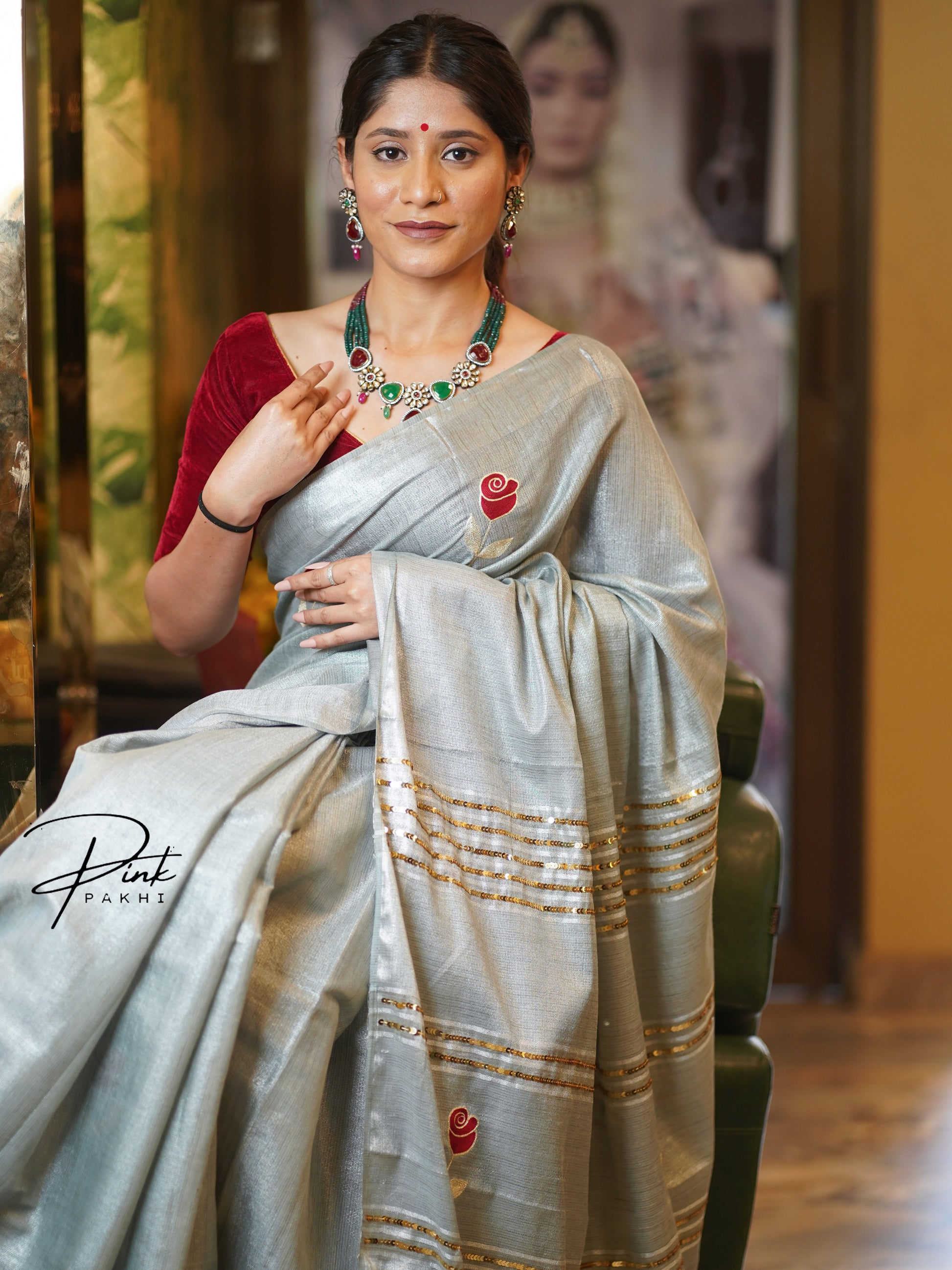 ZARINA- SILVER Pink Pakhi Pink Pakhi