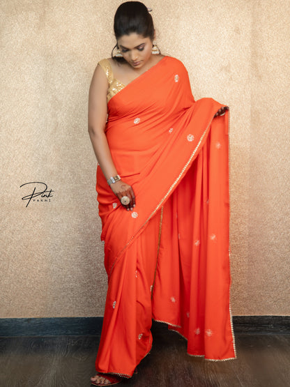 MAHIKA Pink Pakhi Pink Pakhi  saree