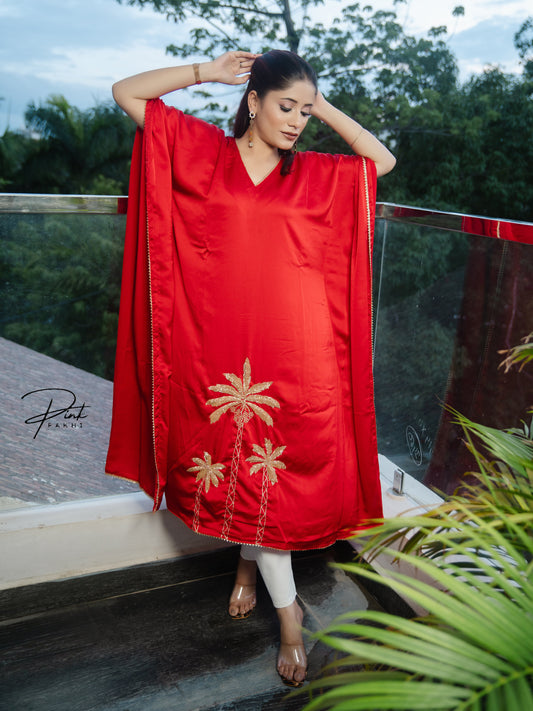 SIYARA Pink Pakhi Pink Pakhi  Kaftan